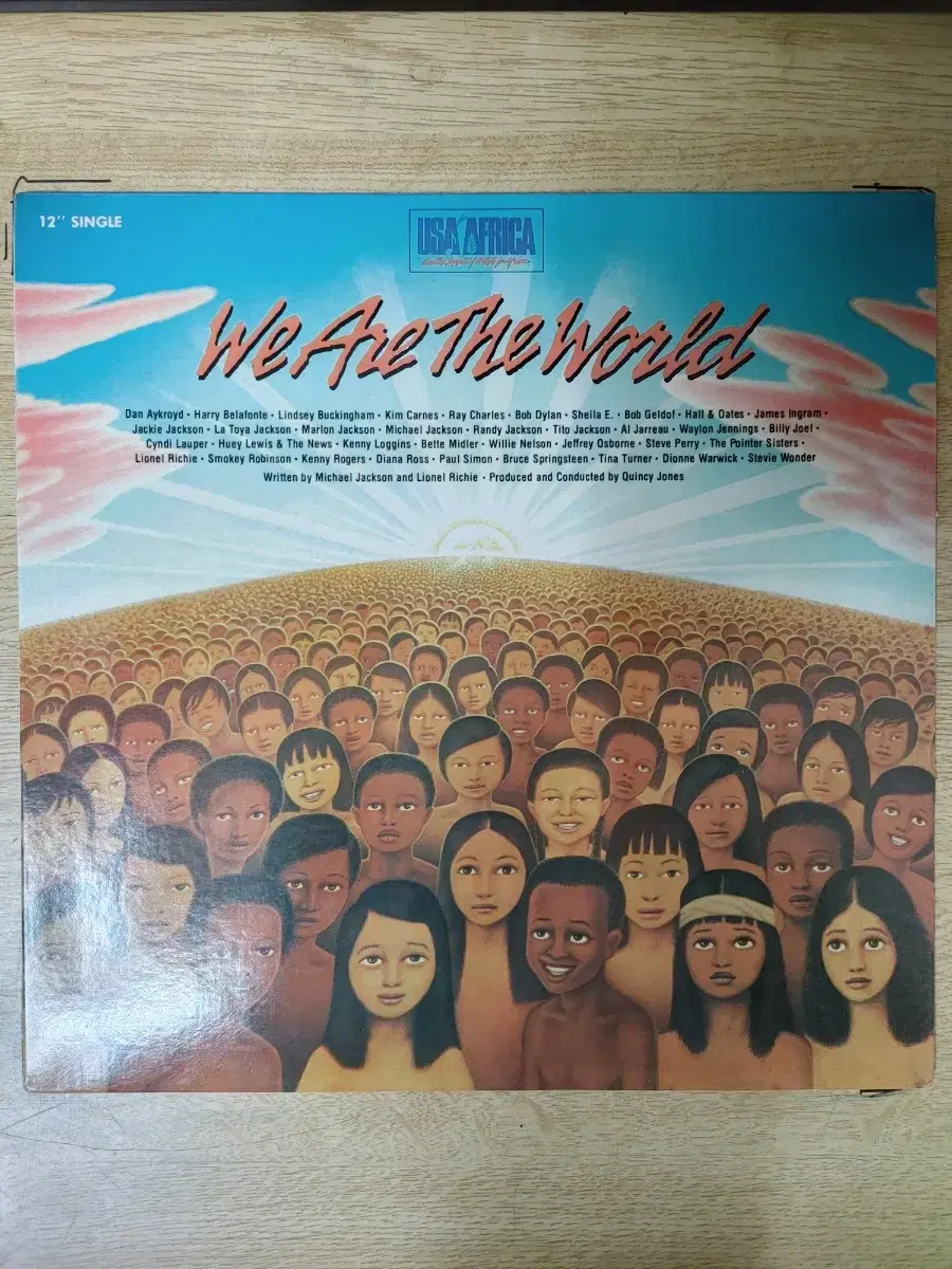 WE ARE THE WORLD SINGLE 음반 (LP 턴테이블 오디오